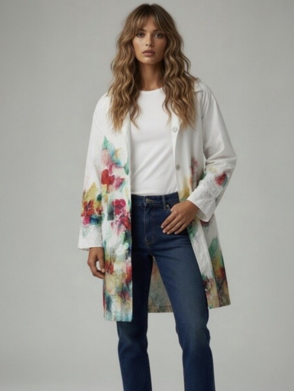 ADD floral raincoat